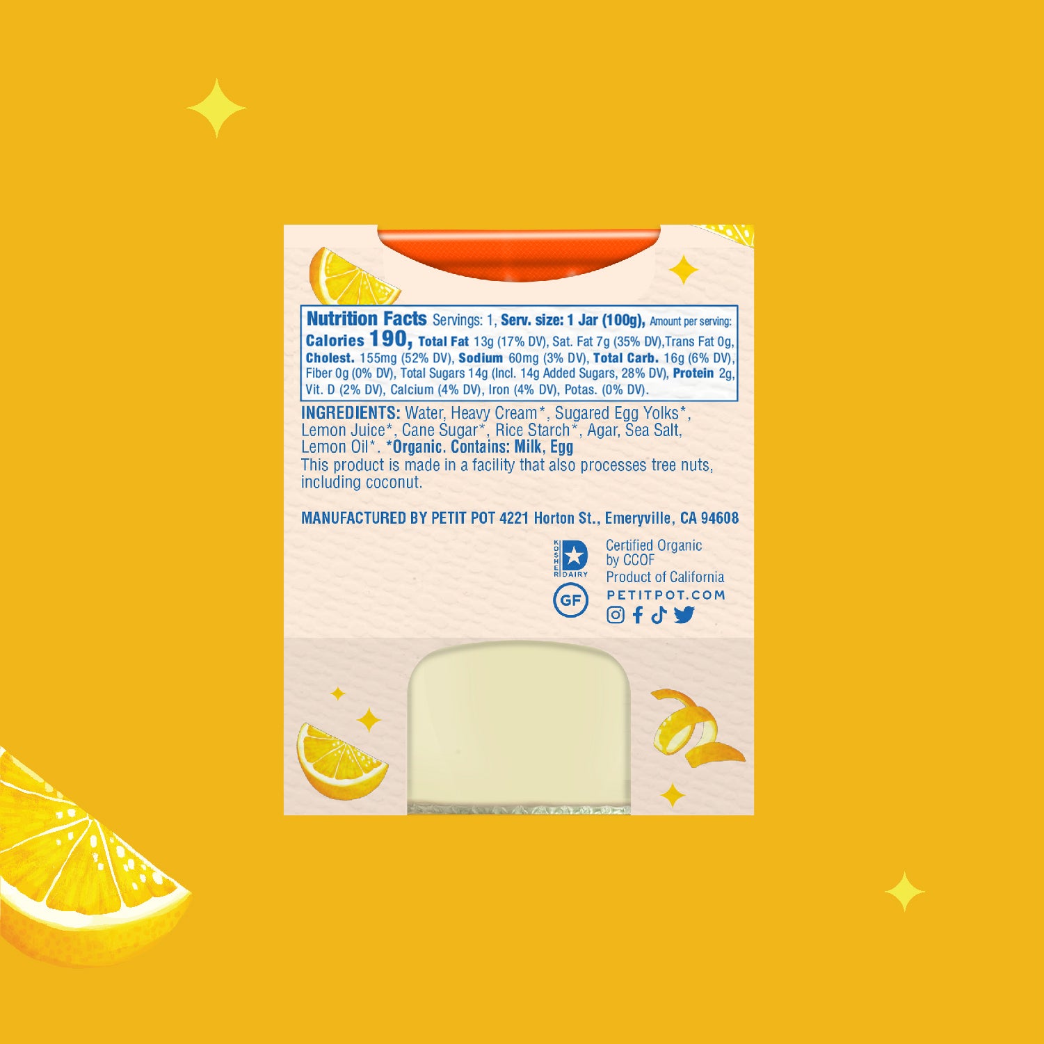 Pot De Crème - Lemon 2 Singles