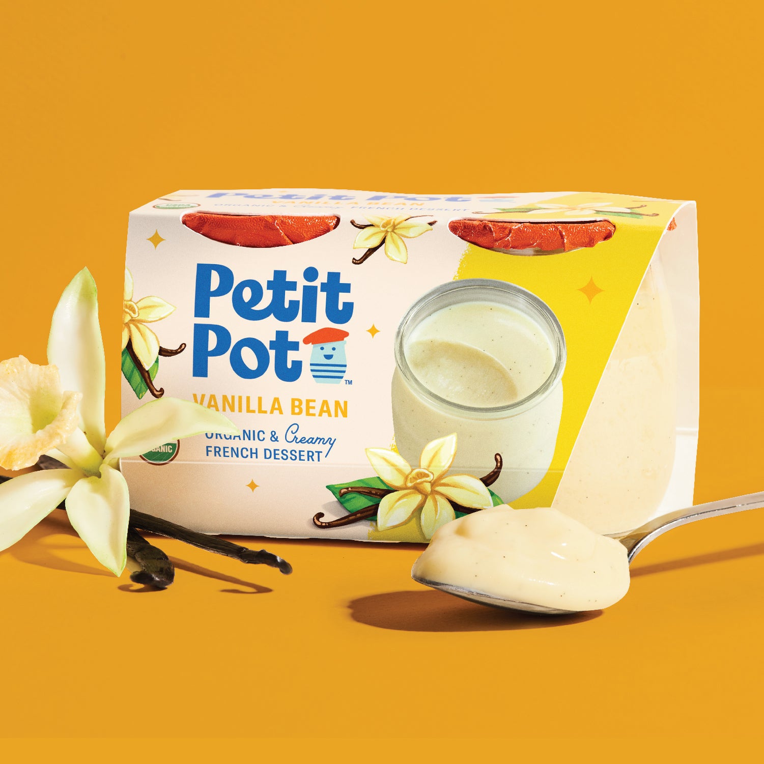 Le Petit Pot de Crème, Saveur Vanille (4 Pots) - La Laitière - 400
